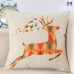 Deer Animal Print Cotton Linen Cushion Cover Throw Pillow Case Home Car Decor   322122352107